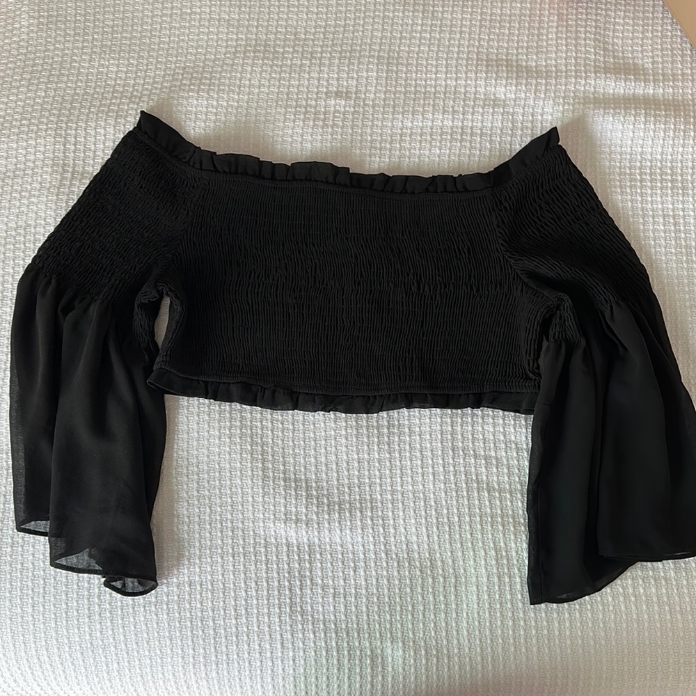 Black crop top